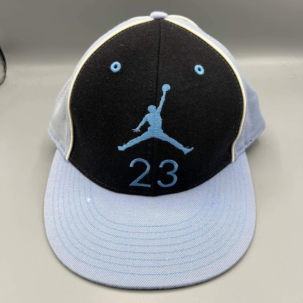 Air Jordan 23 Hat Men 7 1/4 Blue Black Embroidered Jumpman Fitted Cap